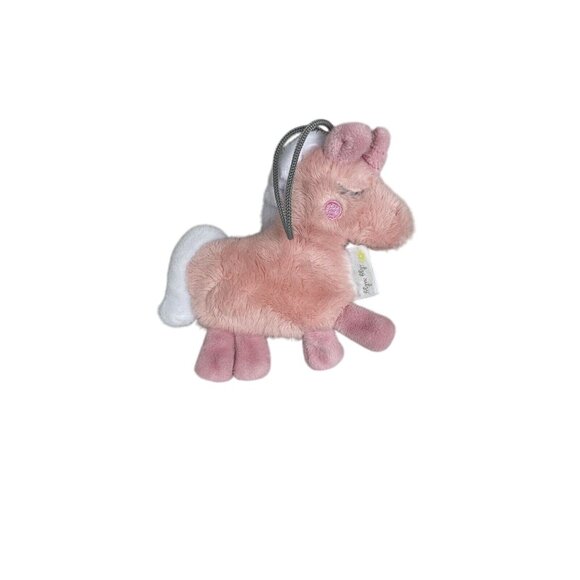 Itzy Ritzy Pink Unicorn Sweetie Pal Pacifier Plush Bag Charm - Picture 2 of 9